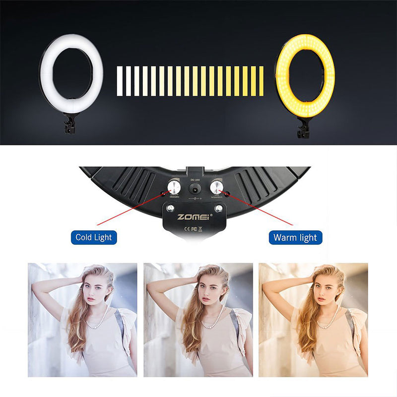 Pixco 18'' LED Ring Light Photography 60W 3200K-6000K 480pcs Bulbs With Remote Stand Kit - Pixco - Provide Professional Photographic Equipment Accessories