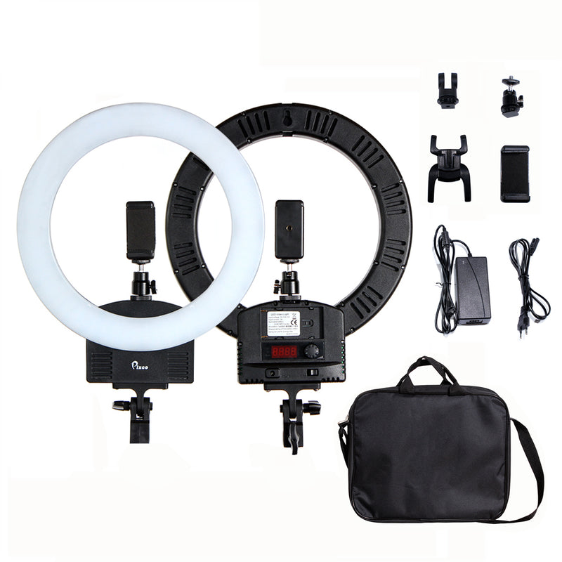 Pixco 13'' LED Ring Light Photography 36W 3200K-5600K 240pcs Bulbs With Remote Stand Kit - Pixco - Provide Professional Photographic Equipment Accessories
