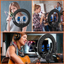 Pixco RL-495S 18'' LED Ring Light Built-in Live Sound Card With Stand Kit - Pixco - Provide Professional Photographic Equipment Accessories
