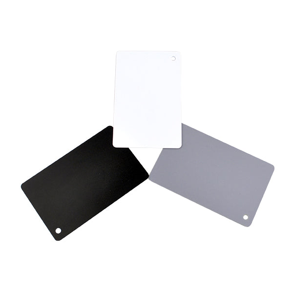 3-in-1 18% Gray / White / Black Card Set - Pixco - Provide Professional Photographic Equipment Accessories