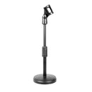 Adjustable Microphone Stand with Mic Clip Holder