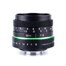 Pixco 50mm F1.8 APS-C Television TV CCTV Lens For 16mm C Mount Camera Black - Pixco - Provide Professional Photographic Equipment Accessories