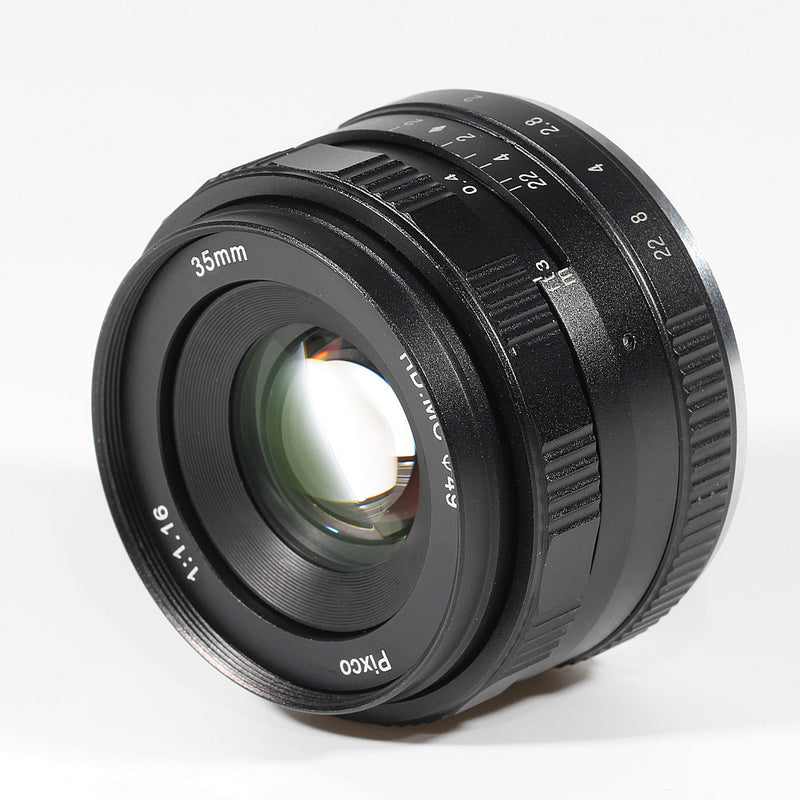 35mm F/1.6 Large Aperture HD MC Manual Prime Fixed Lens APS-C - Pixco - Provide Professional Photographic Equipment Accessories