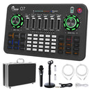 Pixco Q7 Bluetooth Audio Live Sound Card Mixer Board Set With Microphone - Pixco - Provide Professional Photographic Equipment Accessories