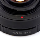 M42-Micro 4/3 Speed Booster Focal Reducer Adapter - Pixco - Provide Professional Photographic Equipment Accessories