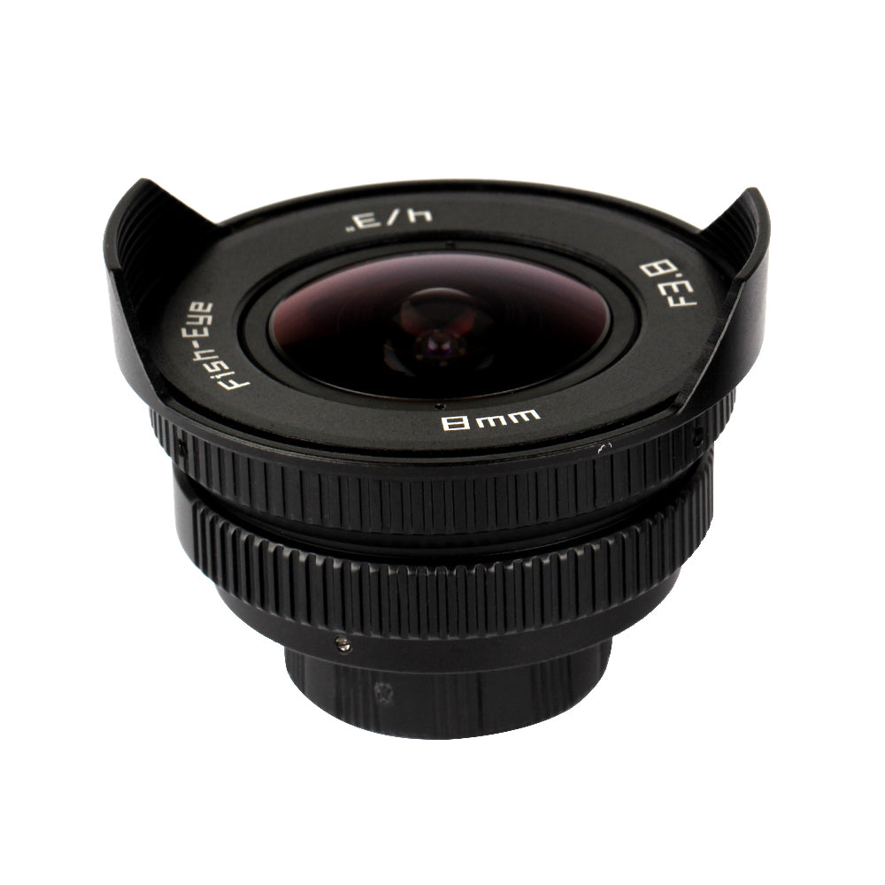 Pixco 8mm F3.8 Fisheye CCTV Lens (C Mount/Micro 4/3 Mount)