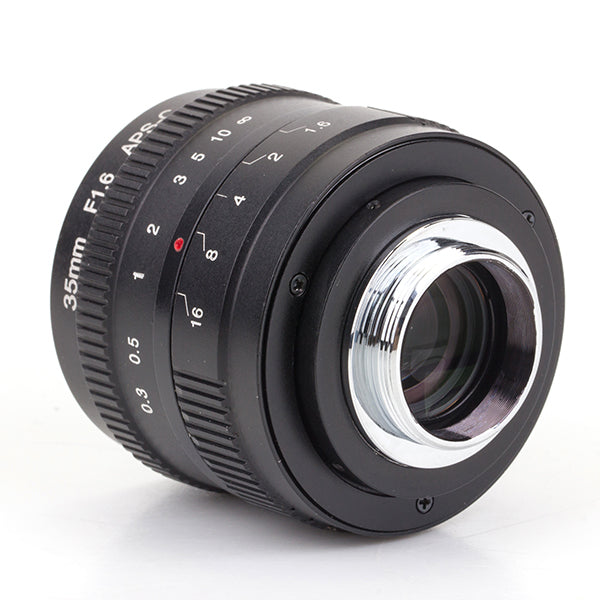 Pixco 35mm F1.6 APS-C Television TV CCTV Lens For 16mm C Mount Camera (Black) - Pixco - Provide Professional Photographic Equipment Accessories
