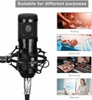 BM-800 Condenser Microphone Mic Sound Recording Studio Kits with Shock Mount - Pixco - Provide Professional Photographic Equipment Accessories