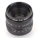Pixco 35mm F1.6 APS-C Television TV CCTV Lens For 16mm C Mount Camera (Black) - Pixco - Provide Professional Photographic Equipment Accessories
