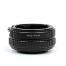 Nikon G-Fujifilm X Macro Focusing Helicoid Adapter - Pixco - Provide Professional Photographic Equipment Accessories