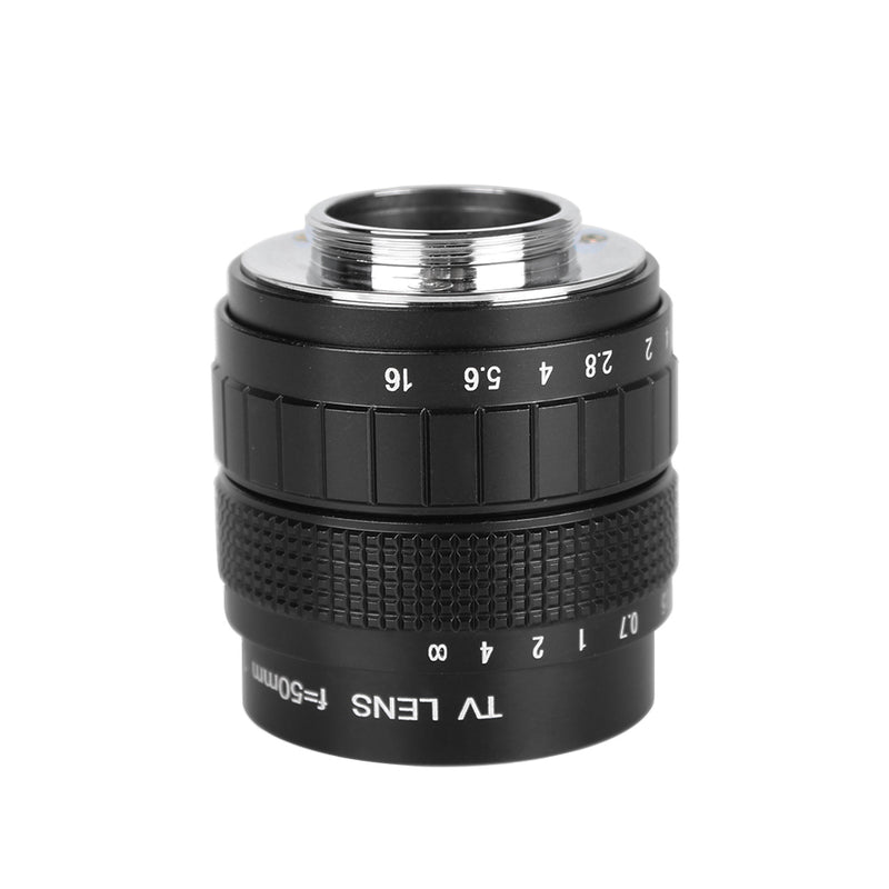 Pixco 50mm F1.4 2/3” Television CCTV C Mount Lens（Black） - Pixco - Provide Professional Photographic Equipment Accessories