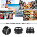 35mm F1.6 APS-C Large Aperture Manual Focus Prime Fixed Lens - Pixco - Provide Professional Photographic Equipment Accessories