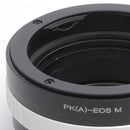 Pentax K-Canon EOS M Built-In Aperture Control Dial Adapter - Pixco - Provide Professional Photographic Equipment Accessories