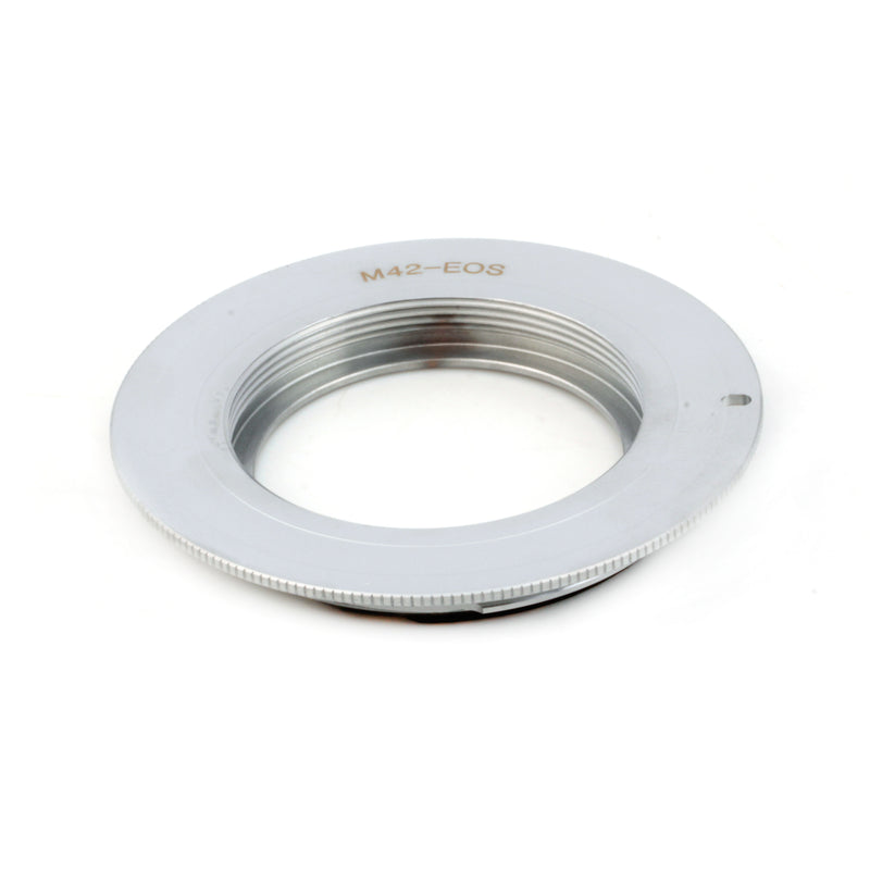M42-Canon EOS Flange Silver EMF AF Confirm Adapter - Pixco - Provide Professional Photographic Equipment Accessories