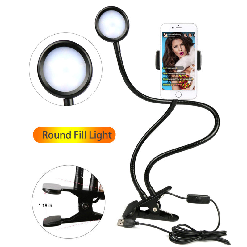 Pixco USB Clip-on LED Ring/Round Light Flexible Plant Grow Lamp - Pixco - Provide Professional Photographic Equipment Accessories