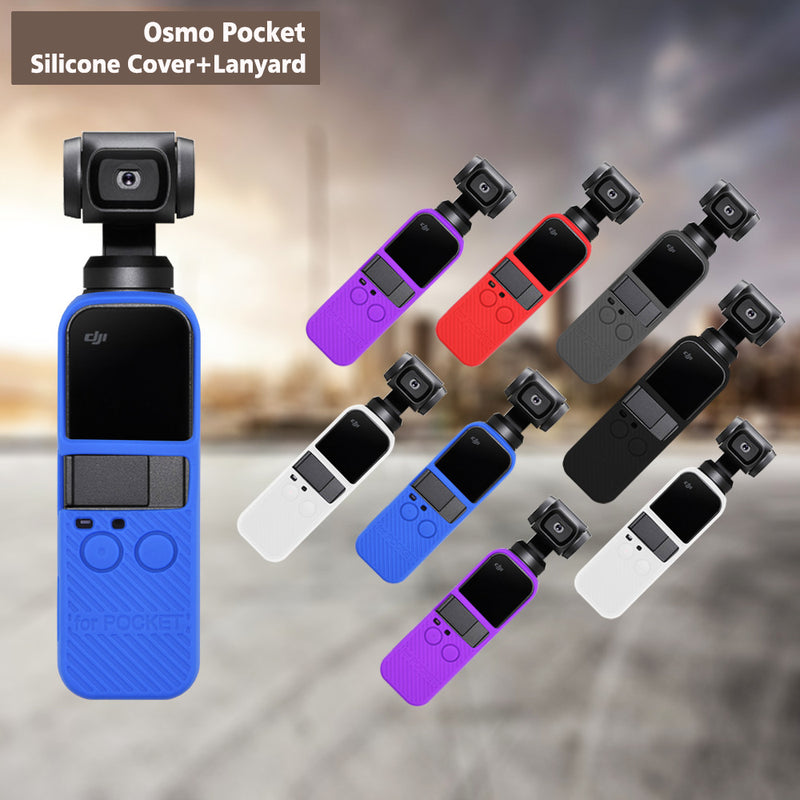 Silicone Case with Lanyard Compatible For DJI Osmo Pocket - Pixco - Provide Professional Photographic Equipment Accessories