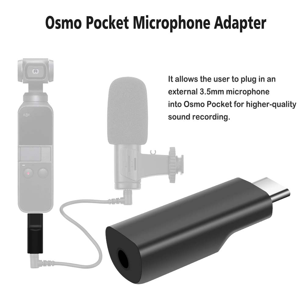 USB-C to 3.5mm Audio Microphone Adapter For DJI Osmo Pocket | - Provide Professional Photographic Equipment Accessories