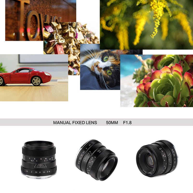 50mm F1.8 Manual Fixed Lens - Pixco - Provide Professional Photographic Equipment Accessories