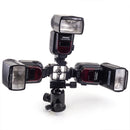 Triple Hot Shoe Mount Adapter Flash Light Stand - Pixco - Provide Professional Photographic Equipment Accessories